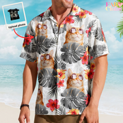 Custom Face Funny Photo Tropical Aloha For Pet Lovers - Custom Photo Hawaiian Shirts