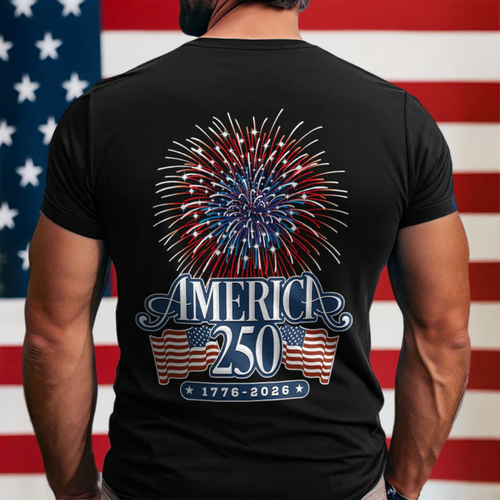America 250 Firework Shirt, 1776-2026 America Celebrate Shirt