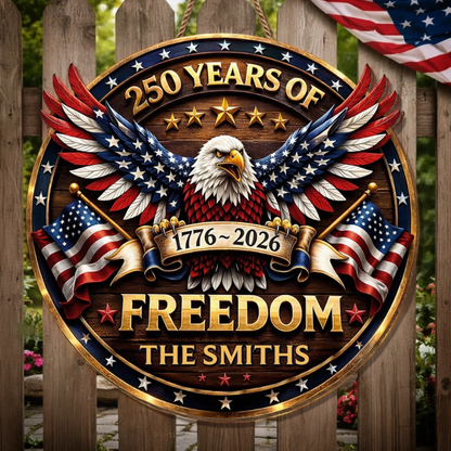 Custom Wood Sign - Personalized America 250th Anniversary Gifts For DAD