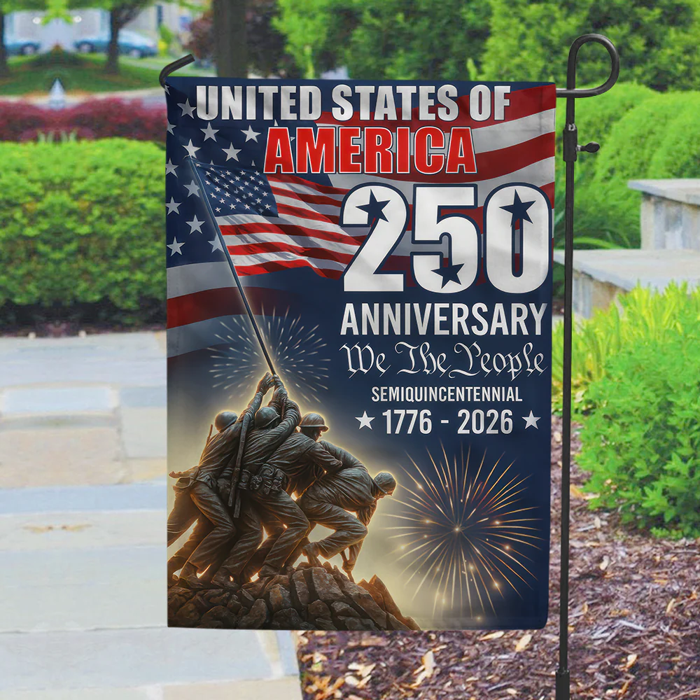 250 Years of America 1776 2026 We The People Patriotic Garden Flag