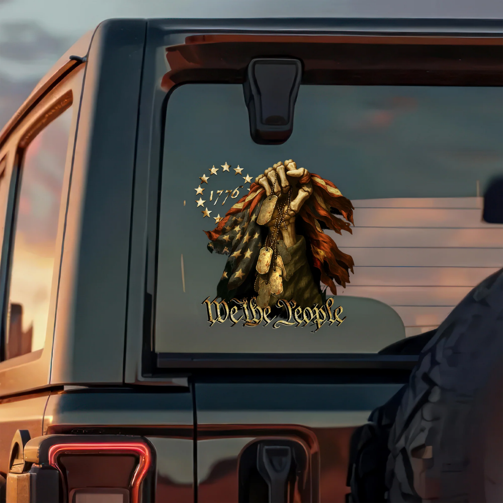 We The People - Bone Hand Decal Sticker