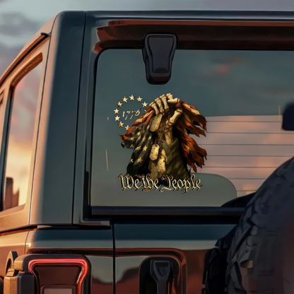 We The People - Bone Hand Decal Sticker
