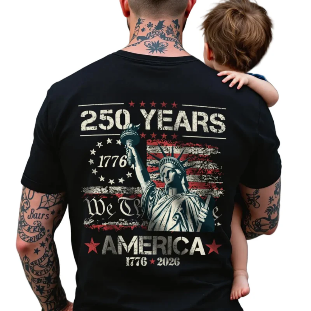 Celebrate Our America 250th Anniversary We The People Back Side Shirt, 4th of July Shirt