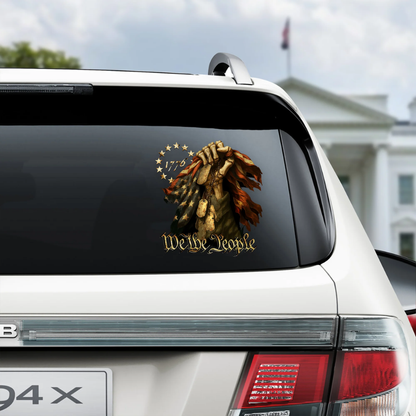 We The People - Bone Hand Decal Sticker