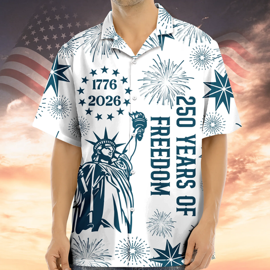 Personalized USA 250 Years of Independence 1776-2026 Hawaii Shirt