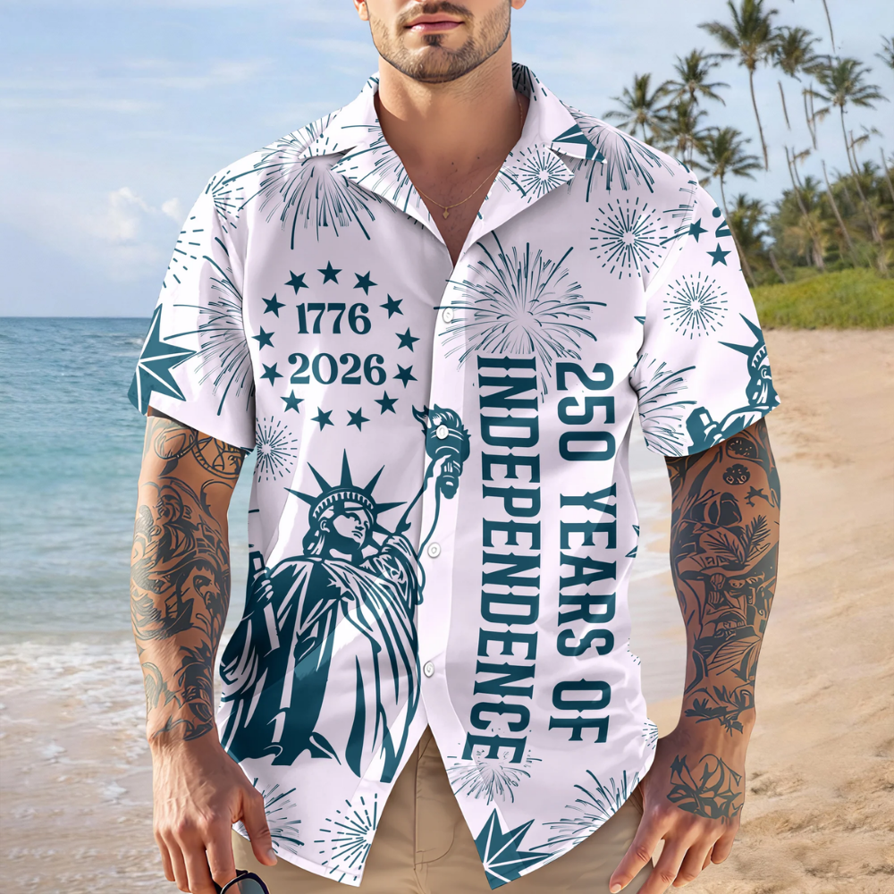 Personalized USA 250 Years of Independence 1776-2026 Hawaii Shirt