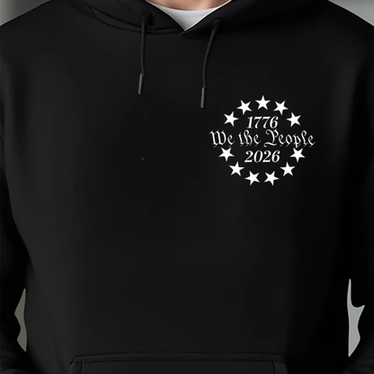 Patriot We The People T-Shirt | 250 Years of America 1776 2026 Back & Front Shirt