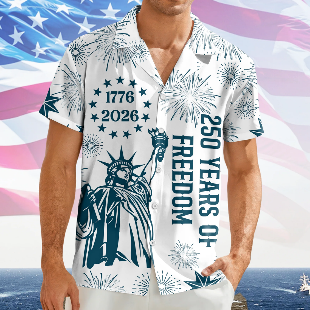 Personalized USA 250 Years of Independence 1776-2026 Hawaii Shirt