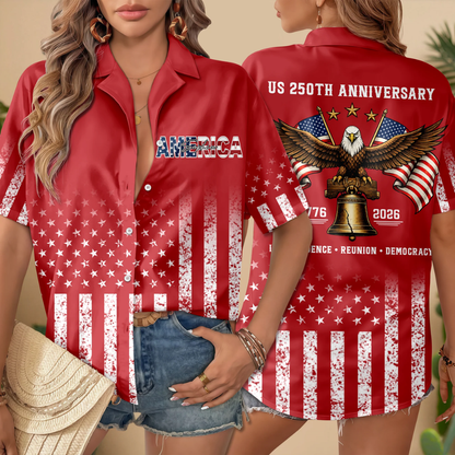 Custom Name Eagles 250th Birthday Independence - Reunion - Democracy Hawaii Shirt