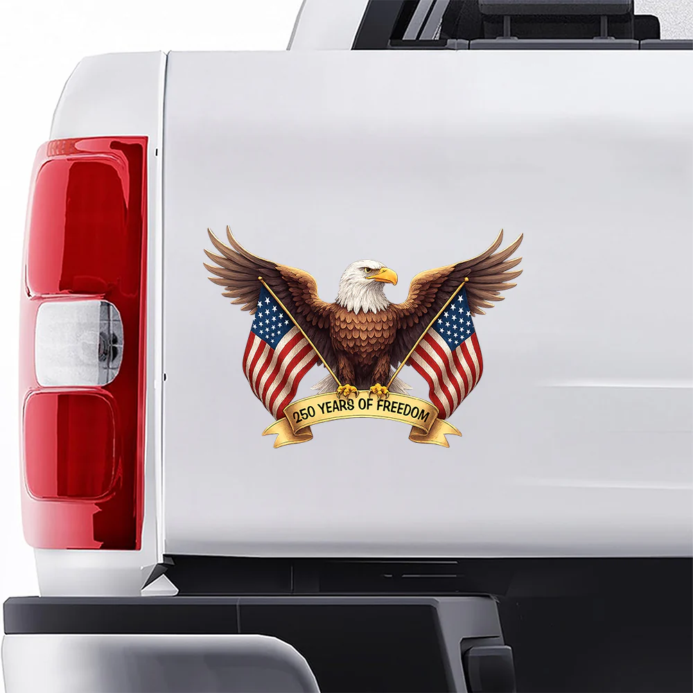 250 Anniversary 4th of July America Eagle 1776-2026 250 Years of Freedom Sticker