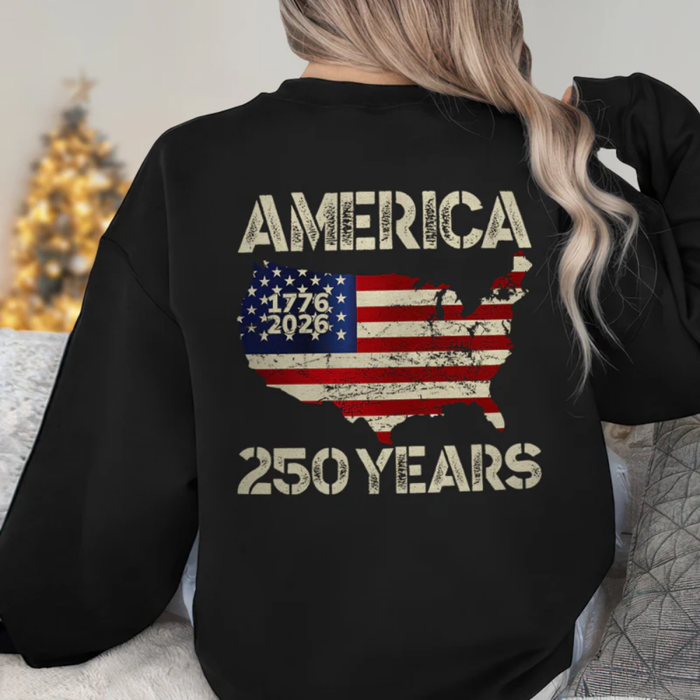 250 Years America Anniversary, 250th Independence Day, 4th of July Back Side Shirt