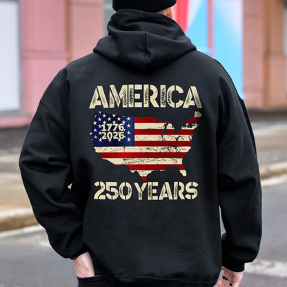 250 Years America Anniversary, 250th Independence Day, 4th of July Back Side Shirt