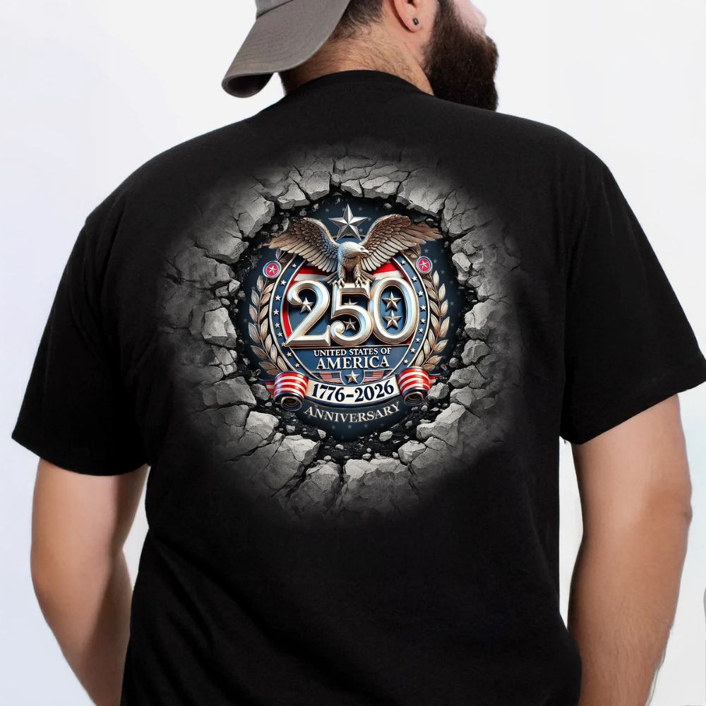 USA Eagles 250th Anniversary Semiquincentennial 1776-2026 Backside Shirt