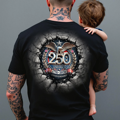 USA Eagles 250th Anniversary Semiquincentennial 1776-2026 Backside Shirt