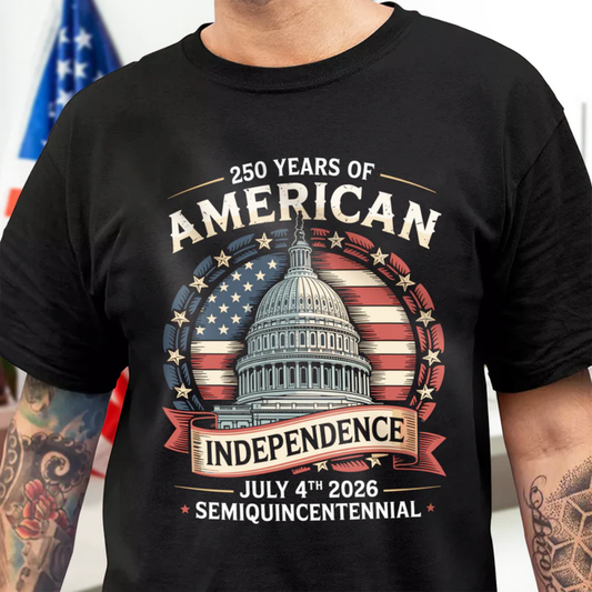 250 Years Of America Anniversary Independence Day, 4th of July 2026 Front Shirt