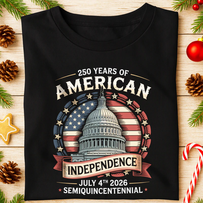 250 Years Of America Anniversary Independence Day, 4th of July 2026 Front Shirt