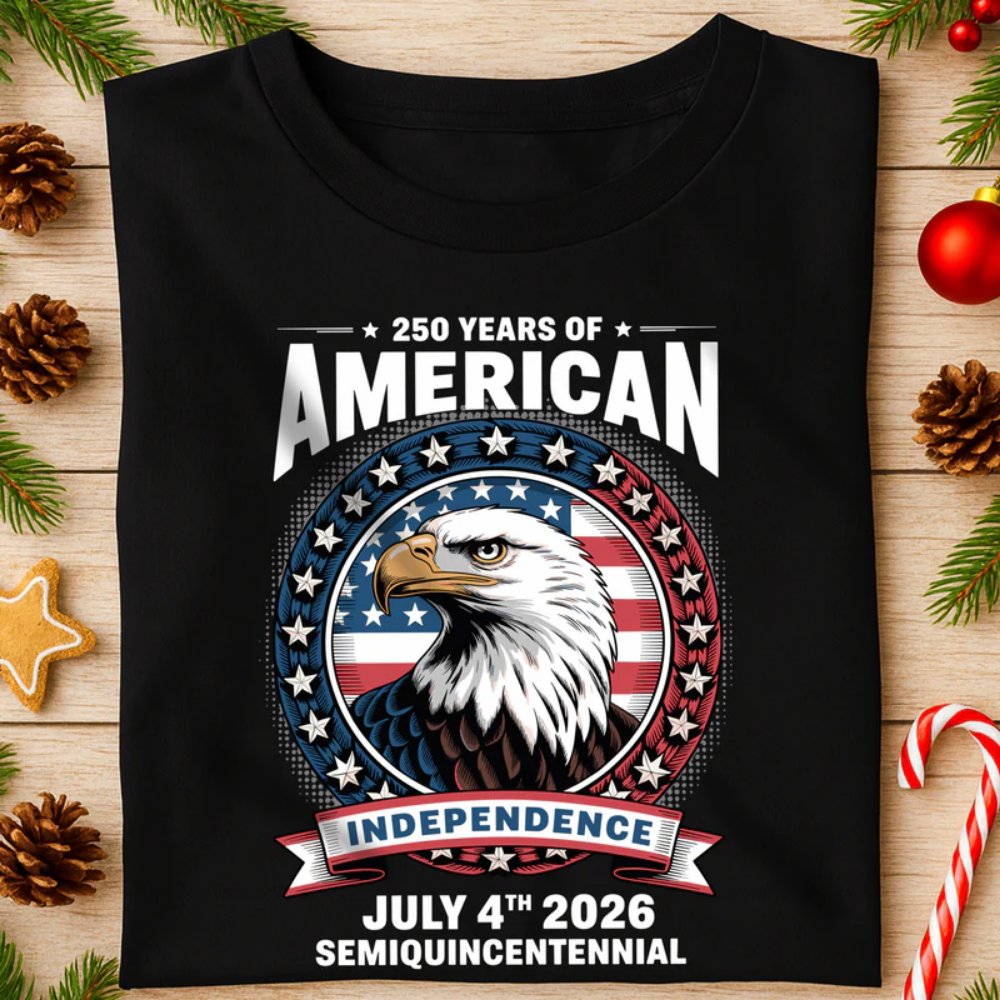 250 Years of America Anniversary Independence Day 2026, 4th of July Frontside Shirt