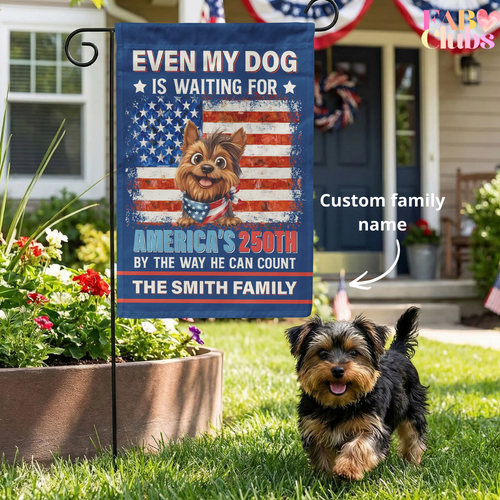 Even My Dogs Cats Are Waiting For America’s 250Th - Personalized Flag