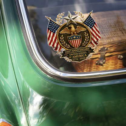 250th Anniversary United States Of America Car Window Decal Sticker
