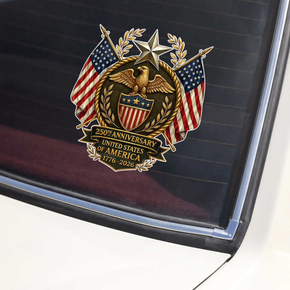 250th Anniversary United States Of America Car Window Decal Sticker