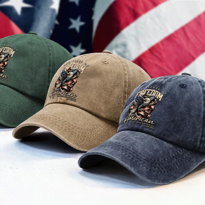 250 Years Of Freedome America Washed Denim Baseball Cap