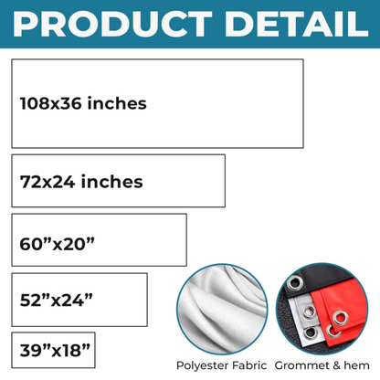 Custom Polyester Outdoor Banner - Personalized America 250th Anniversary