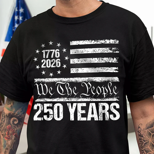 250 Years USA 250th Birthday 1776-2026 Eagle Flag Shirt, 4th Of July Shirt