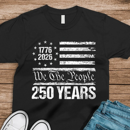 250 Years USA 250th Birthday 1776-2026 Eagle Flag Shirt, 4th Of July Shirt