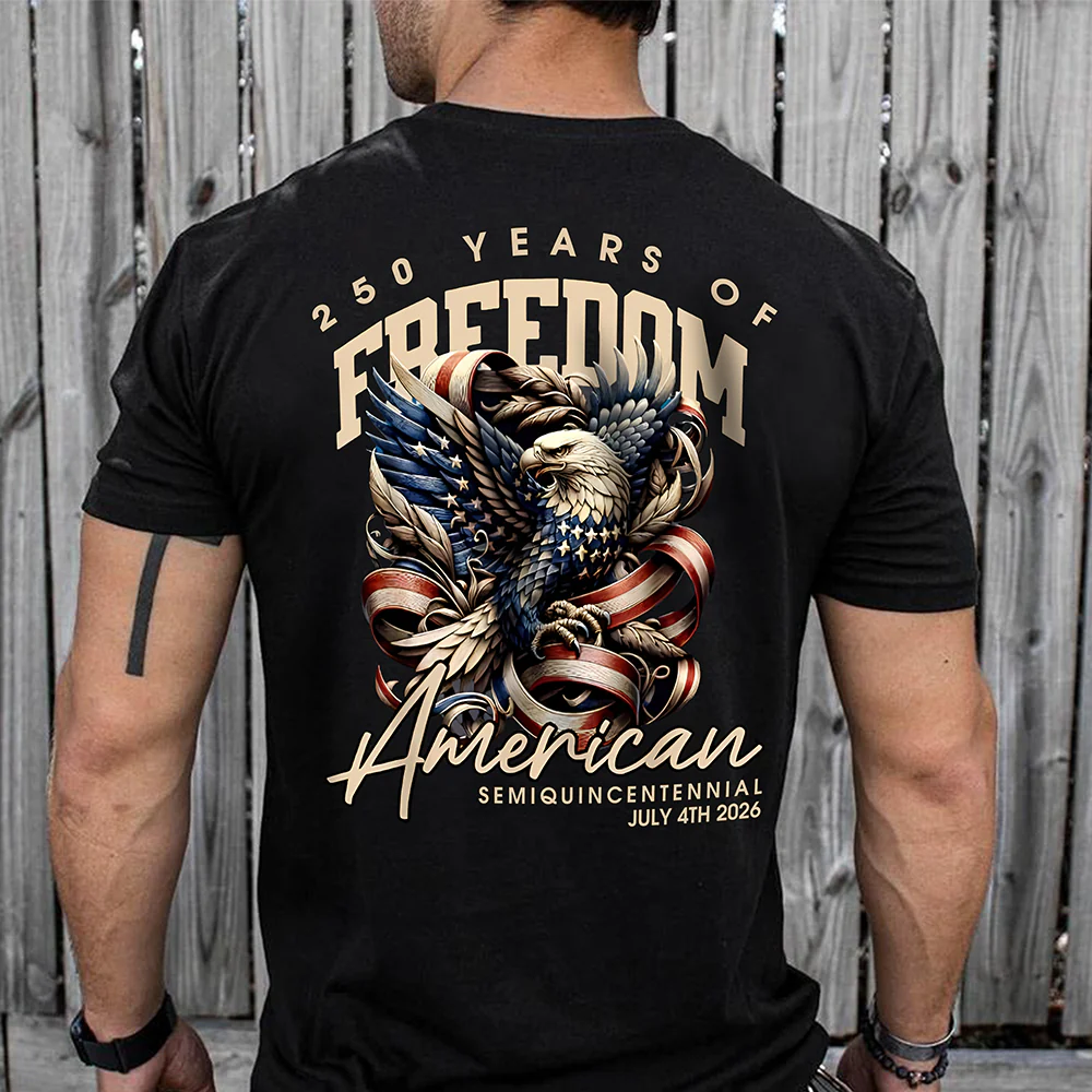 250 Years Of Freedome America Back Shirt, 1776-2026 4th Of July Shirt