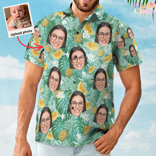 Custom Face - Personalized Photo Hawaiian Shirt