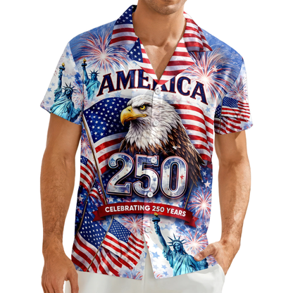 Celebrating 250th Anniversary United States Hawaiian Shirt 4th of July Gift