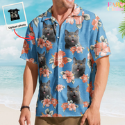 Custom Face Funny Photo Tropical Hibiscus Aloha For Men, Women - Custom Photo Hawaiian Shirts