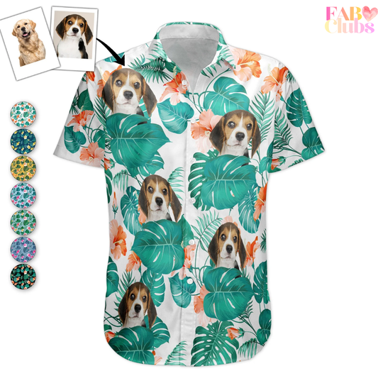 Funny Family Pet Face - Personalized Photo Hawaiian Shirt