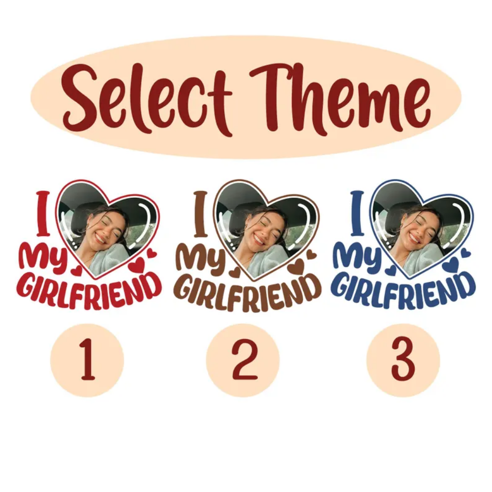 I Love My Girlfriend Shirt, Custom Picture, I Love My Girlfriend Custom Photo Shirt