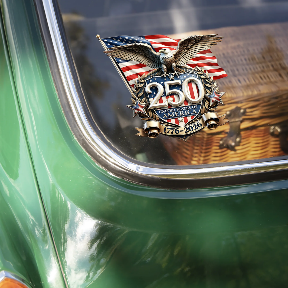 America Happy 250th Birthday Car Window Decal Sticker