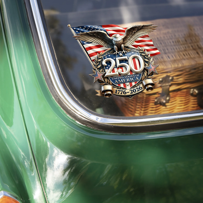 America Happy 250th Birthday Car Window Decal Sticker