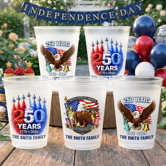 Custom Party Cups - America 250th Anniversary